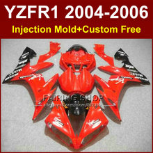 Custom Injection ABS plastic factory fairings set for YAMAH R1 2004 2005 2006 YZFR1 04 05 06 YZF1000 big red body fairing parts 2024 - buy cheap