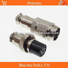 Free Shipping 10 sets=20pcs 8 Pin 16mm Male & Female Butt joint Connector kit GX16 Socket+Plug,RS765 Aviation plug interface 2024 - buy cheap