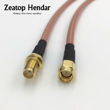 1Pcs RG142 Low Loss Cable SMA Male Plug to SMA Female Jack RF Crimp Coax Pigtail Switch Connector 20CM 30CM 50CM 1M 2M 5M 10M 2024 - buy cheap