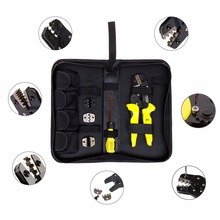 4 em 1 fio crimper kit multitool engenharia catraca terminal friso alicate com chave de fenda/terminais finais 2024 - compre barato