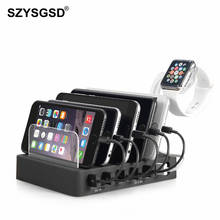 Top Charging Station Dock Stand Holder 6 Ports 2.4A Multi Function Universal USB Charger For iPhone XS X 8 Samsung Huawei Stand 2024 - buy cheap