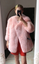 2019 women's outerwear coats New natural real fox fur jacket outwear 2024 - buy cheap