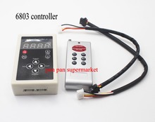 Envío Gratis DC12V 6803 controlador remoto RF 133 cambio Digital Dream Magic Color perting 6803 ic 5050 RGB colorido LED tira 2024 - compra barato