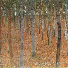 Pinturas de paisagens do famoso artista Beech Grove I Gustav Klimt lona de arte de Alta Qualidade Feitos À Mão 2024 - compre barato