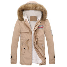 Casaco veste homme casaco de inverno masculino, jaqueta slim grossa de pele com capuz, casaco quente, roupa de marca casual 2024 - compre barato