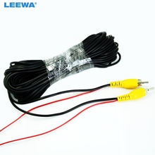 LEEWA-Cable de vídeo de cámara de marcha atrás, 5 uds., 15M, tipo RCA para coche, con Cable de detección de marcha atrás/copia de seguridad, #4532 2024 - compra barato