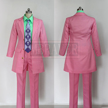 Custom Made JoJo's Bizarre Adventure Kira Yoshikage Cosplay Costume All Size 2024 - buy cheap