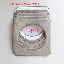 5 piunids/lote Micro mopa de fibra para ECOVACS Winbot W950 paño de microfibra almohadillas de limpieza 2024 - compra barato