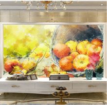 Novo 8d grande mural bloco 3d frutas papel de parede mural foto pintura a óleo mural para o sofá fundo 3d wallcovering decoração 2024 - compre barato