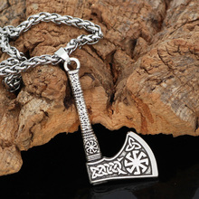 Norse Viking cetic amulet knot axe pendant necklace 2024 - buy cheap