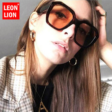 Leonlion-óculos de sol feminino, moldura grande, luxuosa, viagem, 2021 2024 - compre barato