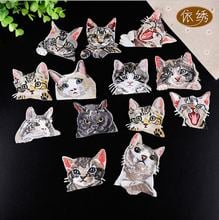 Parches bordados de animales populares, planchado sobre Vaqueros, abrigo, camiseta, bolsa, sombrero y zapatos Accesorio con motivo de emblema diy, 10 Uds. 2024 - compra barato