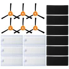 6 * фильтр и губчатые фильтры + 6 * Боковые Щетки для вакуумного робота Eufy RoboVac 11 Роботизированный очиститель запасные части Аксессуары 2024 - купить недорого
