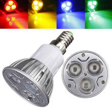 10pcs/lot  E14 3 LED Energy Saving Spotlight Down Light Home Lamp Bulb 85-265V White/Warm White/Pure White/Red/Yellow 2024 - buy cheap
