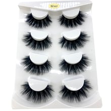 HBZGTLAD 4 pairs natural false eyelashes fake lashes long makeup 3d mink lashes eyelash extension mink eyelashes for beauty 2024 - buy cheap