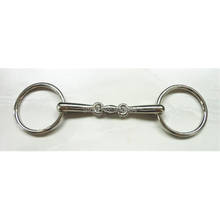 Nickel Plated Snaffle  Bit Horse Equipment Ring 5 Inches Horse Bit  ( H0830 ) 2024 - купить недорого