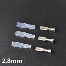 100pcs 2.8mm Crimp Terminal 50pcs Female Spade Connector with 50pcs cover 2024 - buy cheap