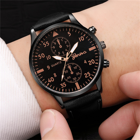 Reloj 2021 Fashion Military Quartz Men Watch Leather Sport Watches High Quality Clock Wristwatch Relogio Masculino Saat Hodinky 2022 - buy cheap