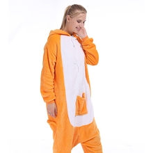 Kigurumi-Pijama de canguro de franela con dibujos animados, disfraz de Animal para fiesta y Cosplay 2024 - compra barato