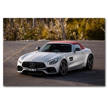 Постеры и принты merceess A M G GT-C Roadster Super Car Wall Art Картина Холст Искусство Живопись для домашнего декора комнаты 2024 - купить недорого