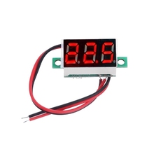 1 pc 0.36 "voltímetro digital dc 4.5-30 v 2 fios display led vermelho medidor de tensão do painel 2024 - compre barato