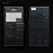 dower me Hot Sale Single View Window Flip PU Leather Case Cover For Vertex Impress Lion dual cam (3G) Smart Phone 2024 - buy cheap