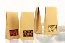 Bolsas de papel Kraft/cajas de papel marrón para boda/regalo/joyería/comida/dulces/favores de fiesta de almacenamiento de bolsas de embalaje, 50 Uds. 2024 - compra barato