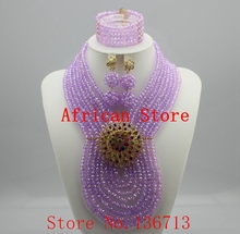 Conjunto de joias de pérolas coral, da moda com colar, grânulos africanos, para casamento, frete grátis, 2016, l028 2024 - compre barato