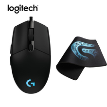 Logitech g102 ó mouse para jogos, mouse original para computador, 8000dpi, ergonômico óptico + mousepad de borracha macia 2024 - compre barato