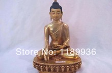6"Nepal Buddhism 100% Pure Bronze Fane Shakyamuni Buddha Statue 2024 - buy cheap