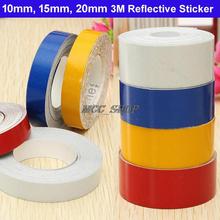 width 10mm/15mm/20mm x 1meter 3M Reflective Sticker Automobile luminous strip Decoration Sticker 2024 - buy cheap