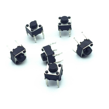 100 piezas Interruptor táctil tacto 6X6X5 Mm 4-pin Dip-micro pies de botón interruptor de alimentación de cobre Vertical envío gratis 2024 - compra barato
