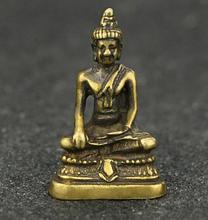 Chinese Brass Carving Sakyamuni Mini-Pocket Buddha Statues, Small Ornaments, Old Articles 2024 - buy cheap