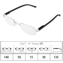 Gafas de lectura para presbicia, lentes transparentes sin montura de una pieza + 1.00to + 4,00 W715 2024 - compra barato