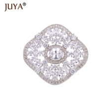 Top Quality Luxury AAA Cubic Zirconia Crystal Big Charm diy Jewelry Spacer Pendant Connectors For Pearls Jewellery Making 2024 - buy cheap