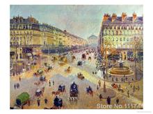 famous Camille Pissarro paintings The Avenue De L Opera Sunlight Winter Morning Canvas art reproduction High quality Handpainted 2024 - buy cheap