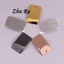 ZHU RU 20pcs/lot 18*10mm Arched gable rectangle arc Gasket Spacers jewelry findings diy accessories embellishments for pendant 2024 - buy cheap