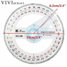Vividcraft Plastic Mesure Angle Ruler 360 Degree Protractor Round Ruler Pointer Protractor Ruler Angle Finder Swing Angle Finder 2024 - buy cheap