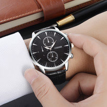 GEMIXI Мужские кварцевые наручные часы Военные Кожаные армейские мужские наручные часы из нержавеющей стали для дропшиппинга 2024 - купить недорого