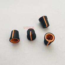 4pcs 0 degree orange rubber soft rubber half shaft semicircular D hole knob cap for disc player equalizer mixer DJ player 2024 - buy cheap