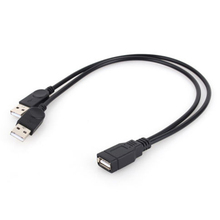 New USB 2.0 1 Female To 2 Male Y-Splitter Data Sync Charging Extension Cable Only (no Data Transmission) 2024 - buy cheap