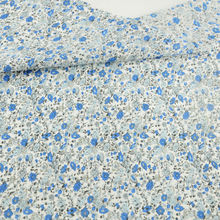 Tecido 100% Algodão Azul Flores Projeto Patchwork Roupas de Boneca Decoração Pano de Costura Scrapbooking Casa Têxtil Trimestre Gordura CM 2024 - compre barato