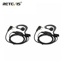 2pcs Retevis RE-3120 C-type Earhook Earpiece Walkie Talkie Headset For Retevis RT21 RT24 H777 RT22 RT27 RT618 Baofeng UV-5R 888S 2024 - buy cheap