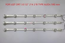 100%New 3 PCS LED strip for LGIT A B UOT A B LG innotek DRT 3.0 32 inch 32MB25V 6916l-1974A 6916l-1975A 6916l-2223A 6916l-2224A 2024 - buy cheap