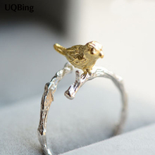 Новое поступление, искусственные серебряные кольца, кольцо в виде птицы для девочек, женские подарочные украшения 2024 - купить недорого