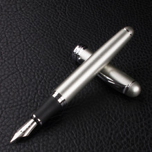 Jinhao X750 Classic Silver Fountain Pen with 0.5mm Iridium Nib The Best Business Gift Pen Metal Ink Pens Free Shipping 2024 - buy cheap