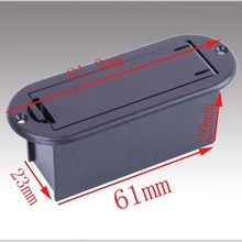 10pçs 9v caixa de bateria caixa de bateria para guitarra elétrica pedal de baixo peças cor preta frete grátis 2024 - compre barato