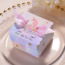 Caja de dulces de boda romántica, caja de RAYA ROJA de flores, bolsa de papel, regalos de boda para invitados, decoración de boda, 50 unids/lote 2024 - compra barato