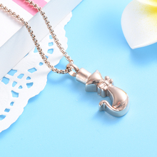 IJD9696 Hot Selling Pet Cat Urn Necklace for Ashes -Cremation Jewelry Memorial Keepsake Pendant - Engravable 2024 - buy cheap