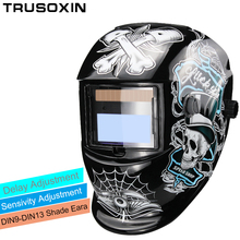 DIN9-DIN13 Solar Auto Darkening TIG MMA ZX7 MIG Welding Mask Welding Helmet Welder Cap Glasses 2024 - buy cheap